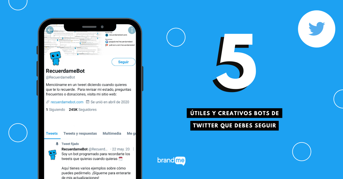 5 útiles y creativos bots de Twitter que debes seguir